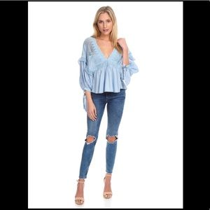 Free People Drive You Mad Blouse